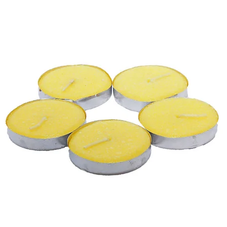 Tea Lights Sarı Mum 5 li 1 Paket