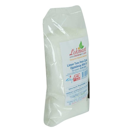 Limon Tuzu İnce Çekim Öğütülmüş 500 Gr Paket