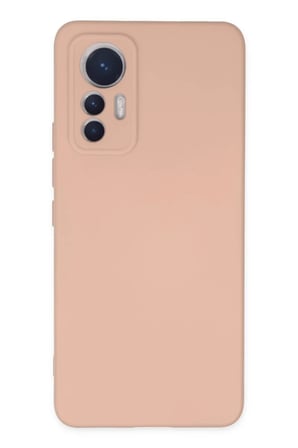 Xiaomi Mi 12 Lite Uyumlu Kılıf Nano içi Kadife Silikon - Pudra