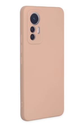 Xiaomi Mi 12 Lite Uyumlu Kılıf Nano içi Kadife Silikon - Pudra