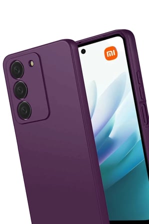 Xiaomi Redmi 15 4G Uyumlu First Silikon - Mürdüm