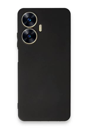 Realme C55 Uyumlu Kılıf First Silikon - Siyah