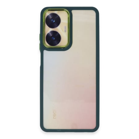 Realme C55 Uyumlu Kılıf Dora Kapak - Haki Yeşil