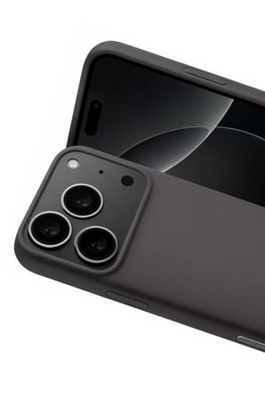 Apple iPhone 17 Pro Max Uyumlu Nano içi Kadife Silikon - Gri