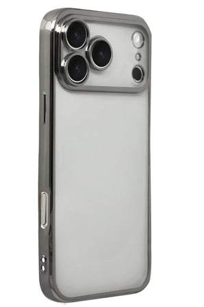 Apple iPhone 17 Pro Max Uyumlu Lensli Silikon - Titan Gri