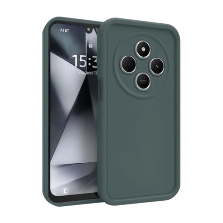 Xiaomi Redmi 14C Uyumlu Kılıf Viera Silikon - Koyu Yeşil