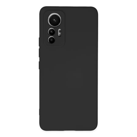Xiaomi Mi 12 Lite Uyumlu Kılıf Nano içi Kadife Silikon - Siyah