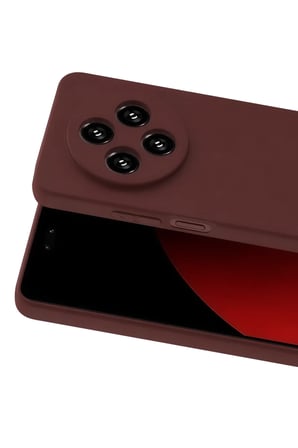 Xiaomi Redmi 14C Uyumlu Kılıf First Silikon - Bordo