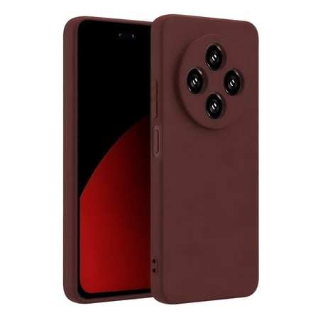 Xiaomi Redmi 14C Uyumlu Kılıf First Silikon - Bordo