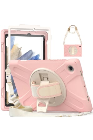 Galaxy X200 Tab A8 10.5 Kılıf Amazing Tablet Kapak - Pembe