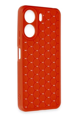 Redmi 13C Kılıf Petek Silikon Kapak - Kırmızı