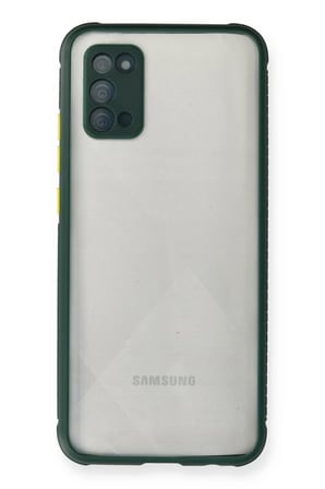 Samsung Galaxy A02S Uyumlu Kılıf Miami Şeffaf Silikon - Koyu Yeşil