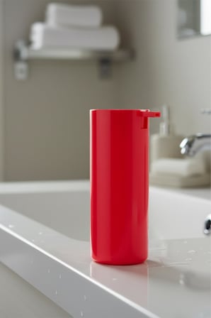 Soft Pembe Şeffaf Akrilik Sıvı Sabunluk 250 ml