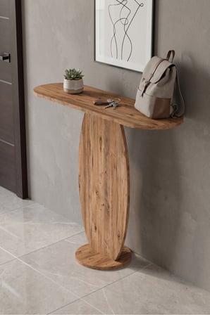 Dresuar Modern Dekoratif Antre Konsolu Giriş Hol Koridor Salon Konsol Masası 7032 Atlantik Çam