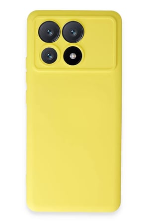 Poco X6 Pro Kılıf Nano içi Kadife Silikon - Sarı