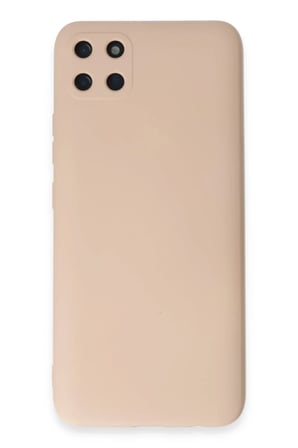 Realme C11 Uyumlu Kılıf Nano içi Kadife Silikon - Pudra