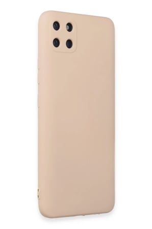 Realme C11 Uyumlu Kılıf Nano içi Kadife Silikon - Pudra