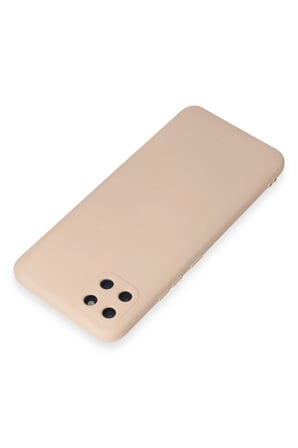 Realme C11 Uyumlu Kılıf Nano içi Kadife Silikon - Pudra