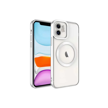 Apple iPhone 11 Uyumlu Kılıf Kross Magneticsafe Kapak - Gümüş