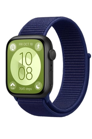 Huawei Fit 4 Hasırlı Cırtcırtlı Kordon - Lacivert-Mürdüm