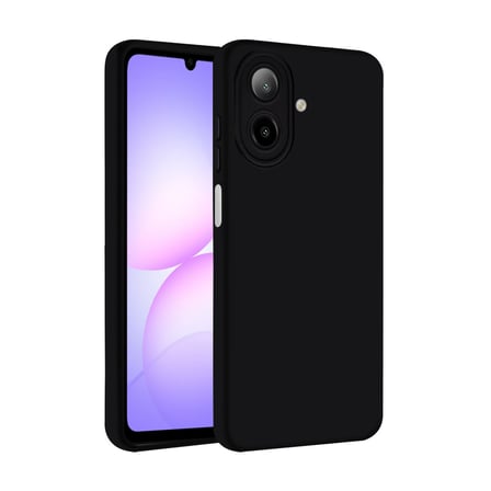 Samsung Galaxy A07 4G Uyumlu Nano içi Kadife Silikon - Siyah