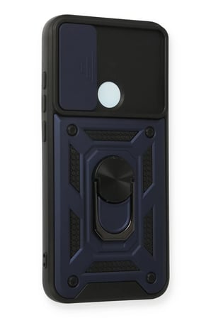 Xiaomi Redmi Note 8 Uyumlu Kılıf Pars Lens Yüzüklü Silikon - Lacivert