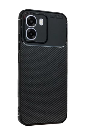 Oppo Oppo A6T 5G Uyumlu Auto Focus Karbon Kapak - Siyah