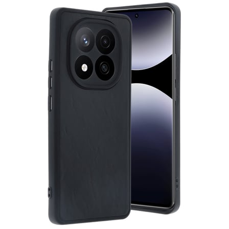 Xiaomi Redmi Note 14 Pro 5G Uyumlu Kılıf Aras Deri Kapak - Siyah