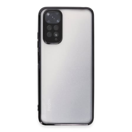Xiaomi Redmi Note 11 Uyumlu Kılıf Lensli Silikon - Siyah