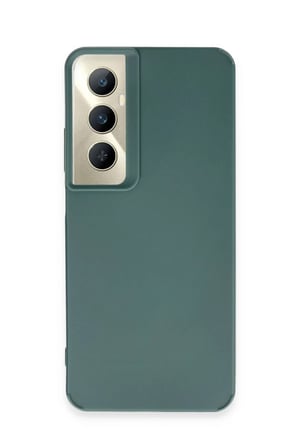 Realme C65 Uyumlu Kılıf Petro Silikon - Koyu Yeşil