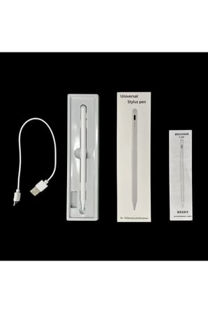 K2260 IOS ve Android Uyumlu Universal Dokunmatik Stylus Kalem - Beyaz