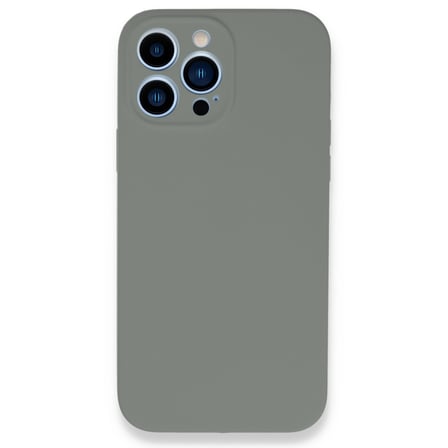 Apple iPhone 13 Pro Max Uyumlu Kılıf Lansman Legant Silikon - Gri