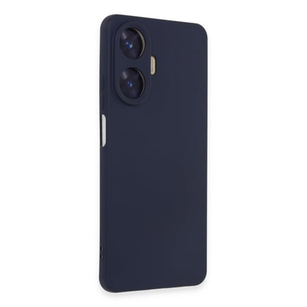 Realme C55 Uyumlu Kılıf Nano içi Kadife Silikon - Mor