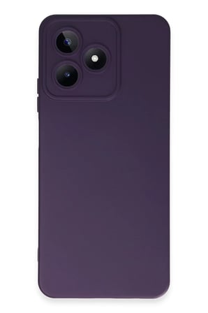 Realme C53 Kılıf Nano içi Kadife Silikon - Mor