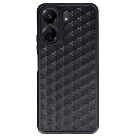 Xiaomi Redmi 13C Uyumlu Kılıf Petek Silikon Kapak - Siyah
