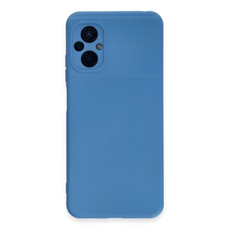 Xiaomi Poco M5 Uyumlu Kılıf Nano içi Kadife Silikon - Mavi