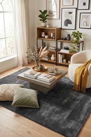 YoudayHomeCollection POLY Peluş Halı Model Oturma Odası Halısı