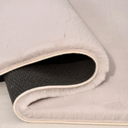 YoudayHomeCollection Tavşan Poly Peluş Halı Model Oturma Odası Halısı