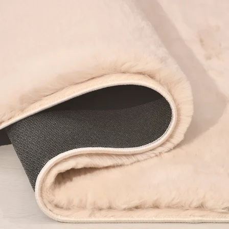 YoudayHomeCollection Tavşan Poly Peluş Halı Model Oturma Odası Halısı