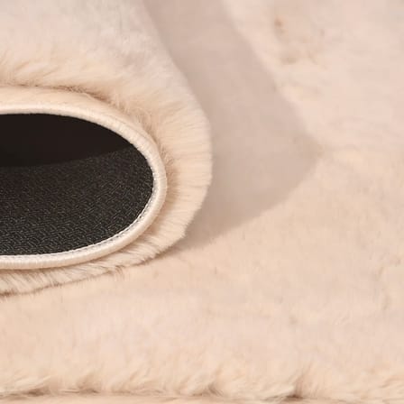 YoudayHomeCollection Tavşan Poly Peluş Halı Model Oturma Odası Halısı