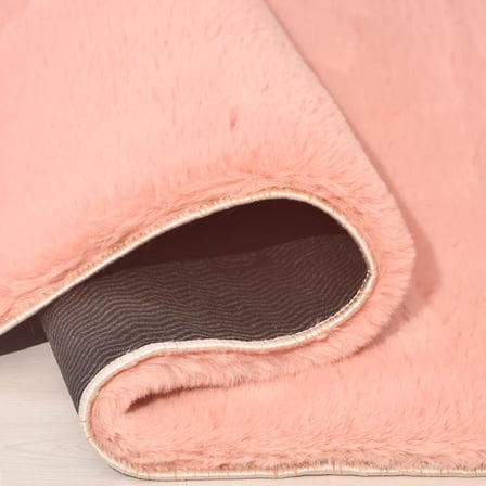 YoudayHomeCollection Tavşan Poly Peluş Halı Model Oturma Odası Halısı
