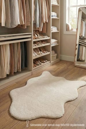 YoudayHomeCollection POLY Peluş Post Şeklinde Halı Model Oturma Odası Halısı