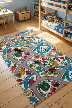 YoudayHomeCollection RugKids Halı Model Oturma Odası Halısı