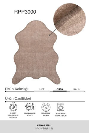 YoudayHomeCollection POLY Peluş Post Şeklinde Halı Model Oturma Odası Halısı