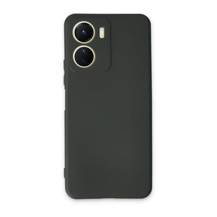 Vivo Y16 Uyumlu Kılıf First Silikon - Koyu Yeşil