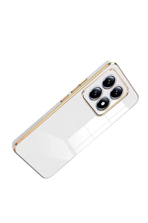Xiaomi Mi 14T Pro Uyumlu Volet Silikon - Beyaz