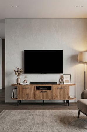 Mira TV Sehpası Suntalam Siyah 160x35 cm
