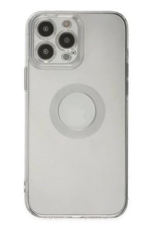 Apple iPhone 13 Pro Max Uyumlu Kılıf Santa Lens Silikon - Şeffaf