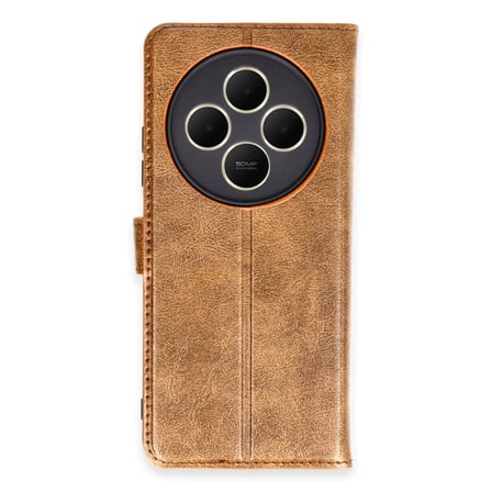 Xiaomi Redmi 14C Uyumlu Kılıf Trend S Plus Kapaklı Kılıf - Taba