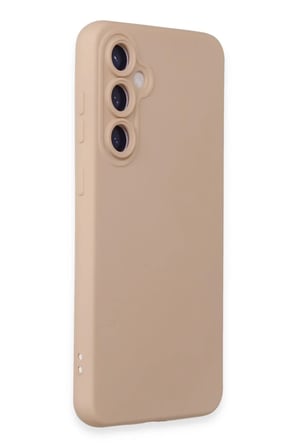 Samsung Galaxy S23 FE Uyumlu Kılıf Nano içi Kadife Silikon - Pudra